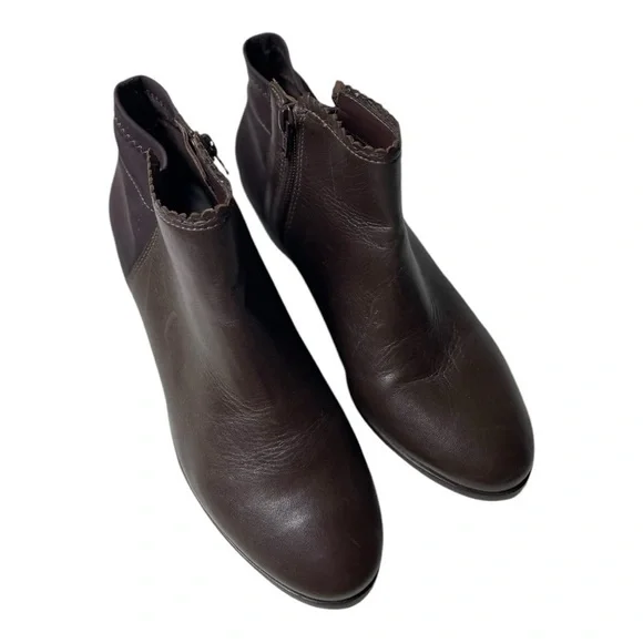 Jack Rogers Women’s Bailee Brown Leather Ankle Boots - Picture 10 of 11